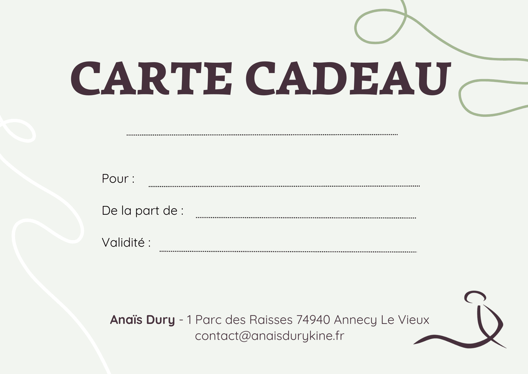 Bon / Carte cadeau - Massage bien êtr